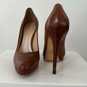 Casadei Brown Leather Pumps 36